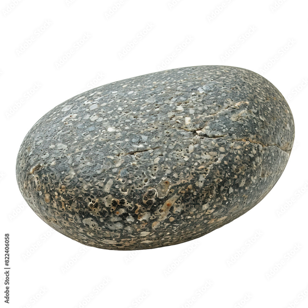 Smooth round pebble big rock on white background,png Smooth round pebble big rock on white background,png