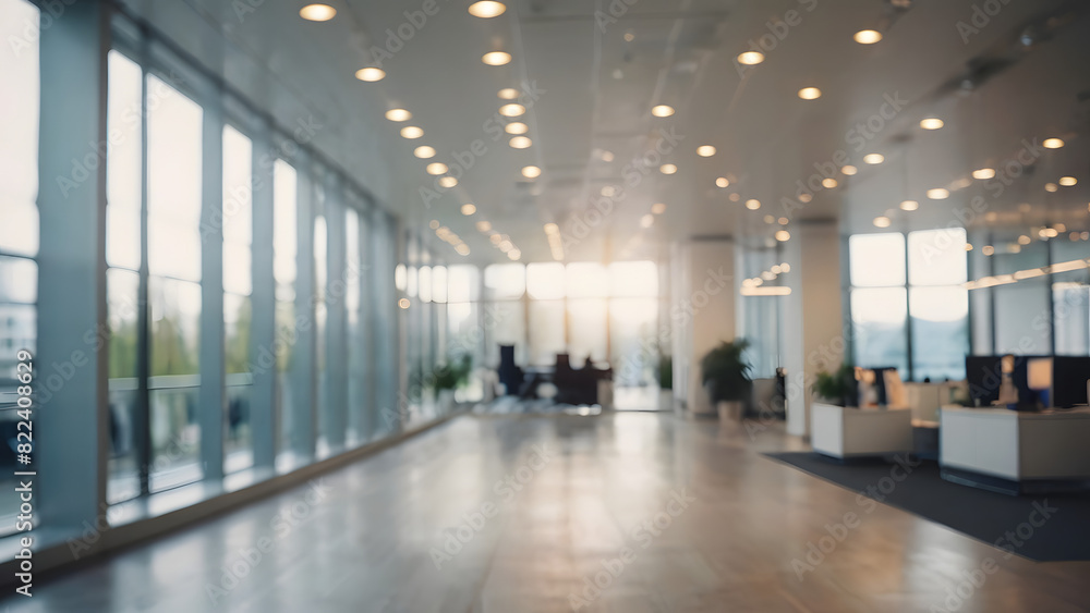 blurred background of a modern office interior. abstract business, office concept blurred background of a modern office interior. abstract business, office concept