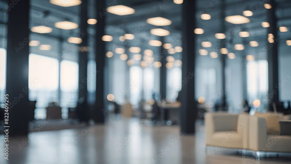 blurred background of a modern office interior. abstract business, office concept blurred background of a modern office interior. abstract business, office concept