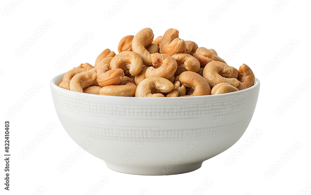 Toasted Cashew Nuts in a Bowl on white background,png Toasted Cashew Nuts in a Bowl on white background,png