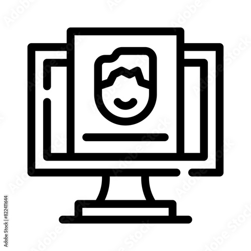 curriculum vitae line icon