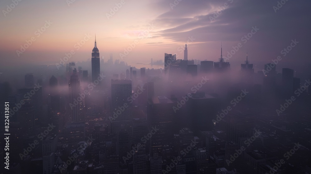New York City at sunrise
