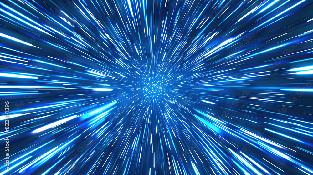 Blue Rays Zoom in Motion Effect, Light Color Trails Blue Rays Zoom in Motion Effect, Light Color Trails