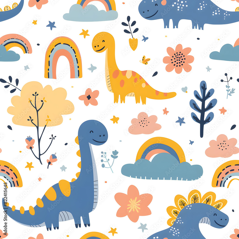 Obraz premium Cute Patterns for Kids