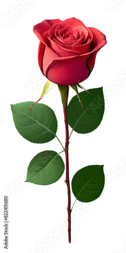 Rose flower with leaves on transparent background  PNG format  red  pink   cream color rose