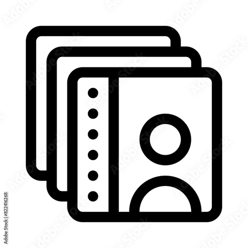 curriculum vitae line icon