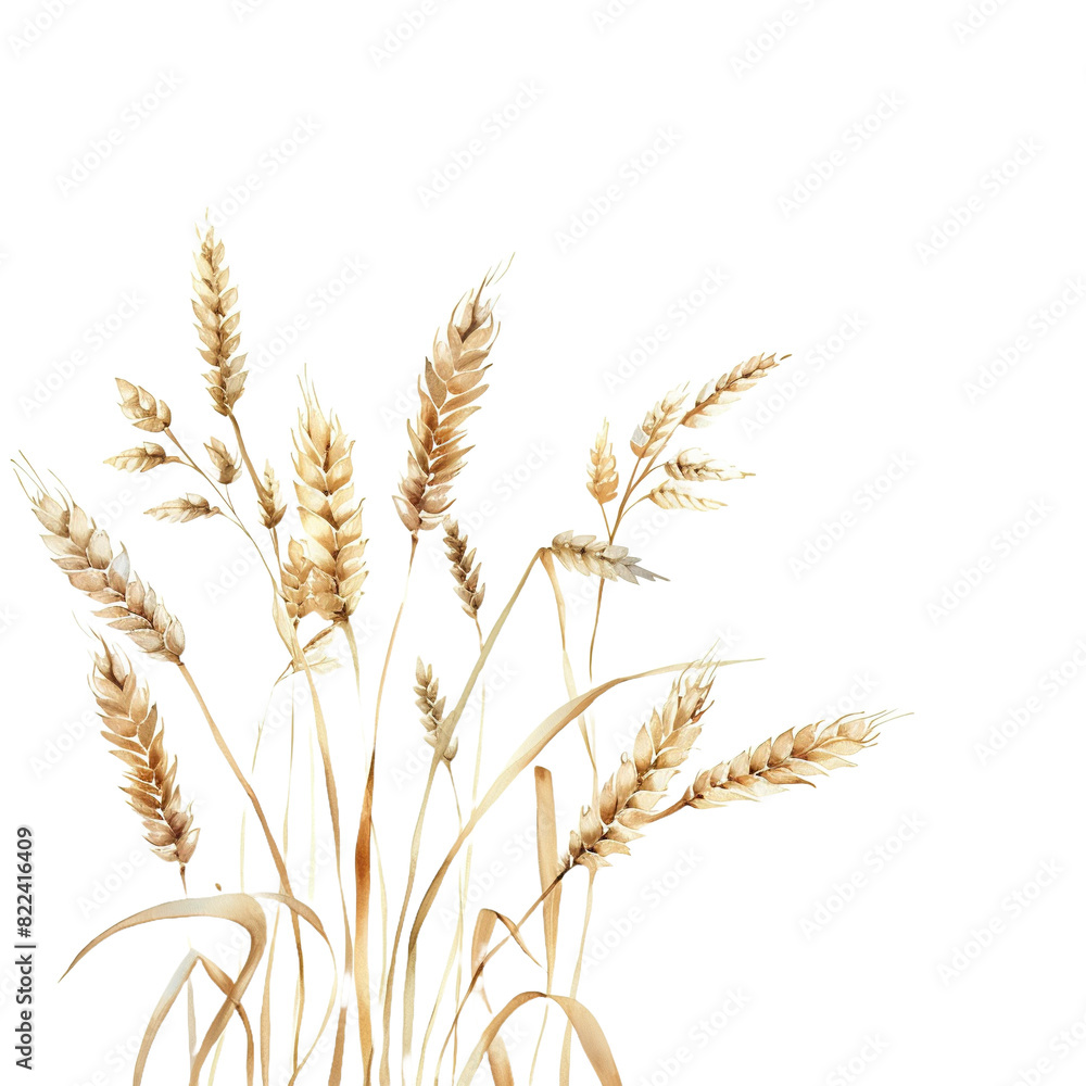 Wheat ears on white background,png Wheat ears on white background,png
