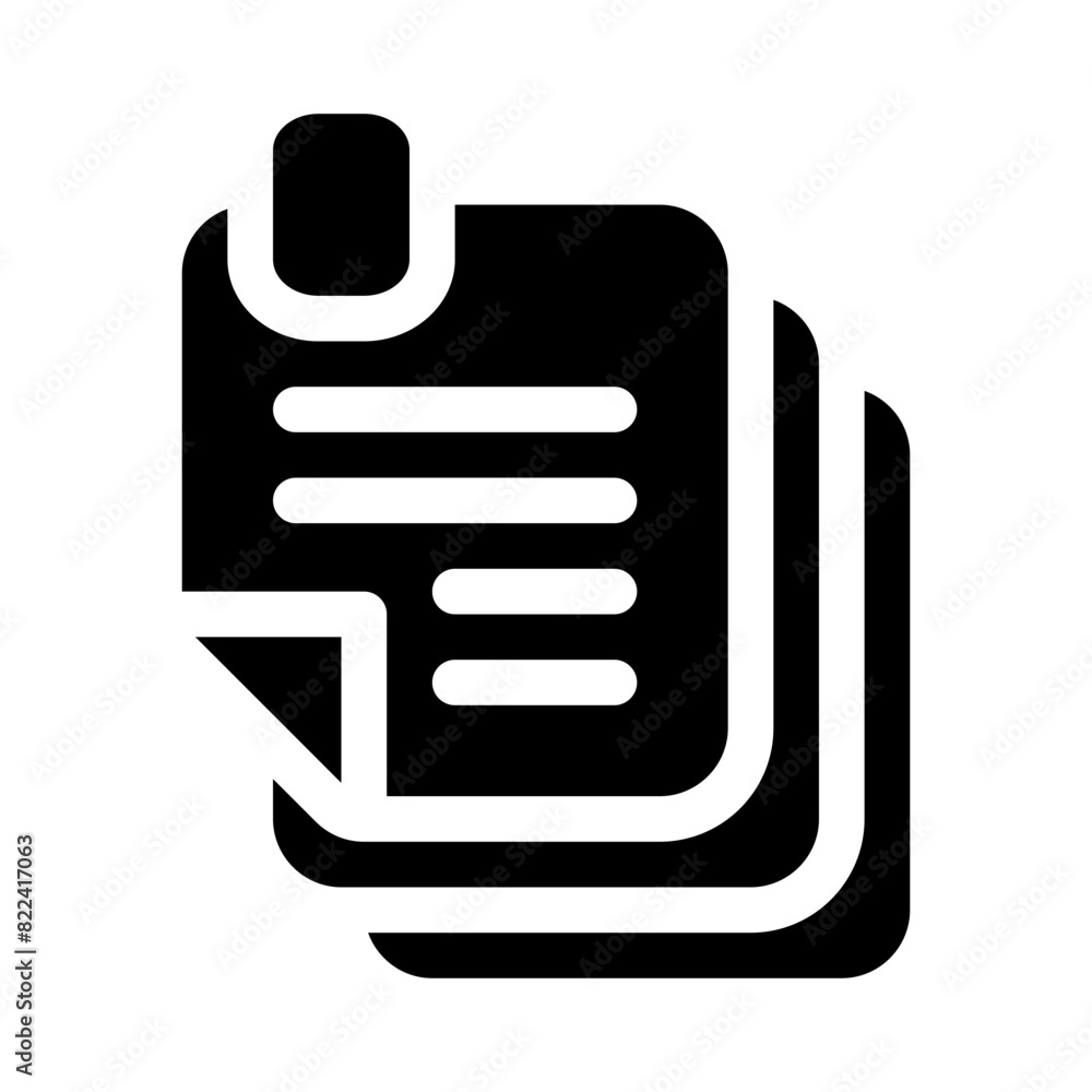 notes glyph icon notes glyph icon