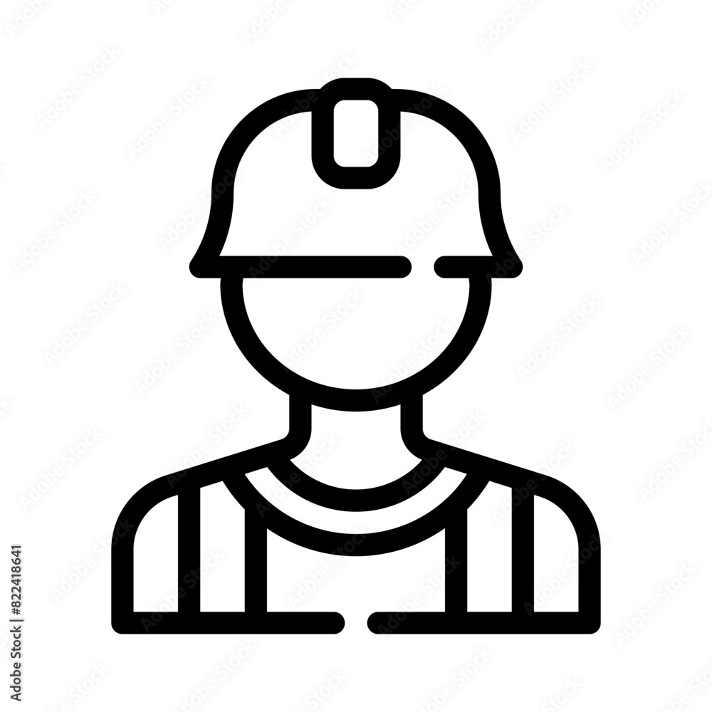 worker line icon worker line icon