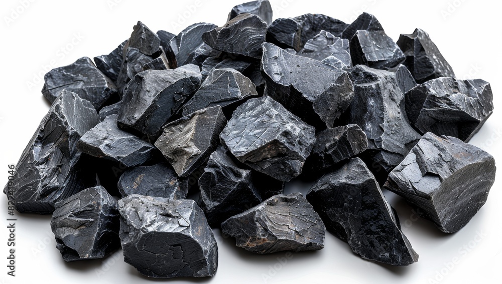 coal isolated on white