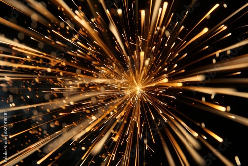 Witness the mesmerizing intricacy of a bursting firework, unveiling graceful trails of light forming enchanting patterns.