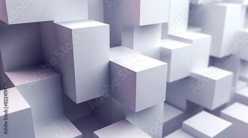 3d cube abstract backround