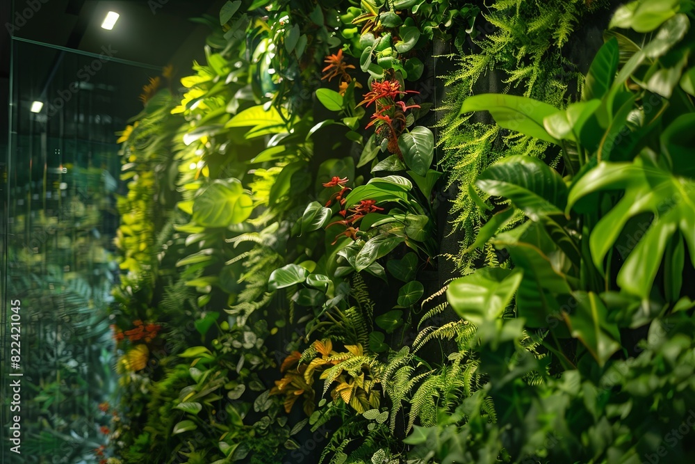 Fototapeta premium Biowall Innovation as Sustainable Solution for Healthier Interiors