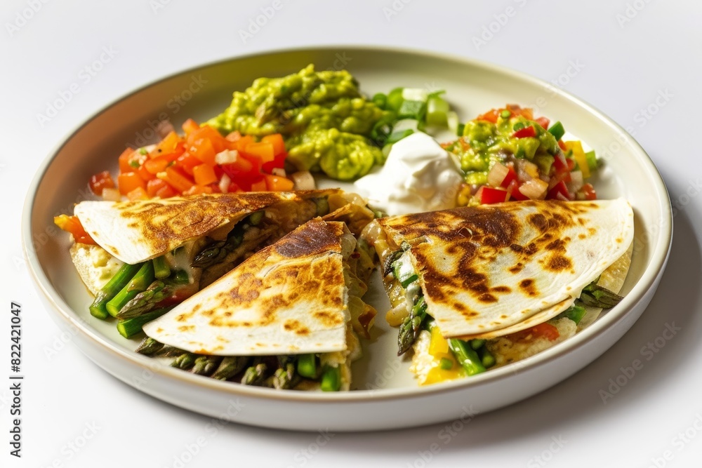 Deliciously Cheesy Mozzarella Quesadillas with Asparagus and Bell Pepper Deliciously Cheesy Mozzarella Quesadillas with Asparagus and Bell Pepper