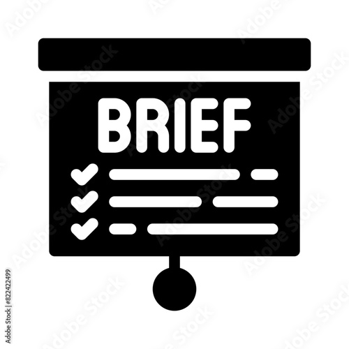 brief glyph icon