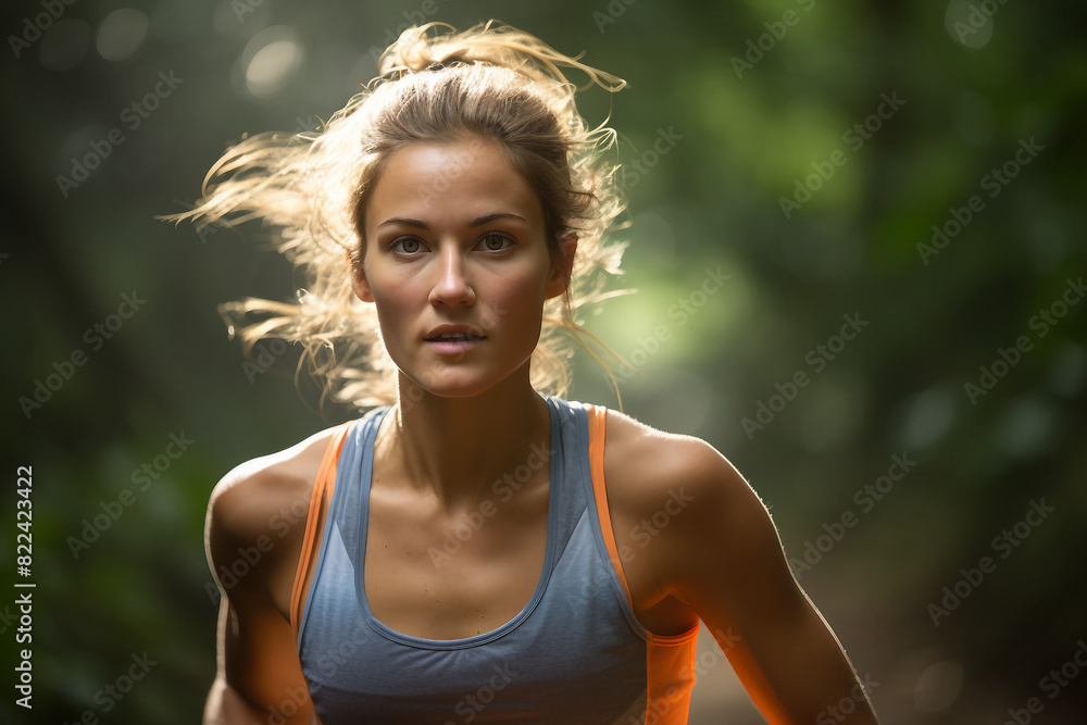 Generated by AI excited person jogging outdoors outside active way of life useful hobby Generated by AI excited person jogging outdoors outside active way of life useful hobby