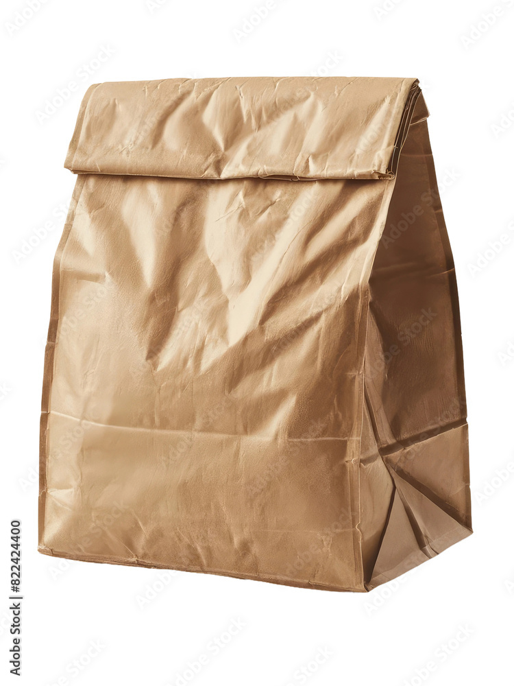 isolated png paper bag, GENERATIVE AI isolated png paper bag, GENERATIVE AI