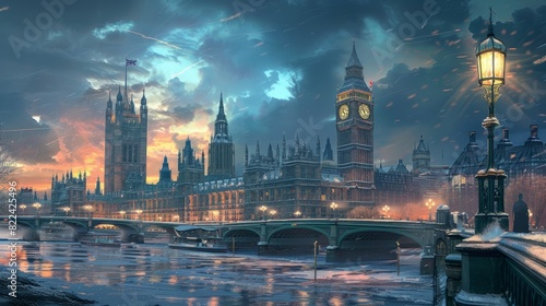 Big Ben in London England travel destination picture photo