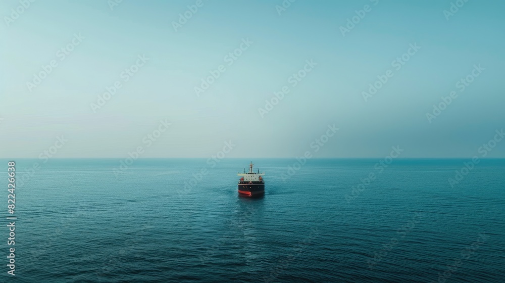 Majestic Vessel Dancing on Endless Sea Majestic Vessel Dancing on Endless Sea