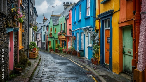 Discover the Charm of Colourful Old Streets in Kinsale, Cork, Ireland. © Business Pics