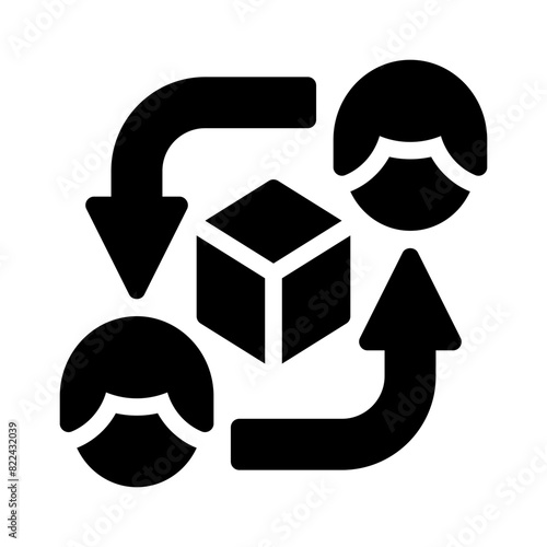 p2p glyph icon