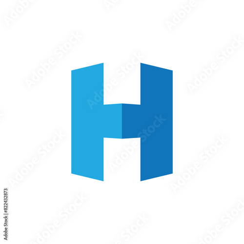 Free Download letter H logo design inspiration . letter H logo template . letter H with perspective style . Perspective logo template . building architecture business logo - GFXLoad