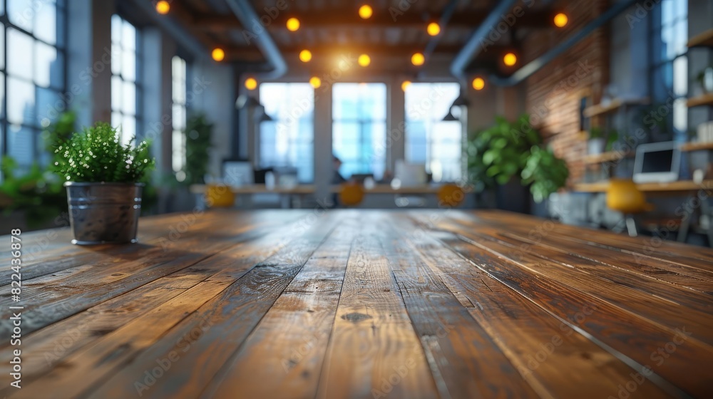 Blurred background of a busy office with employees in a meeting, space for text, highlighting collaboration and teamwork Blurred background of a busy office with employees in a meeting, space for text, highlighting collaboration and teamwork
