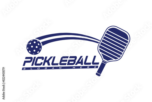 pickleball logo vector and sports logo