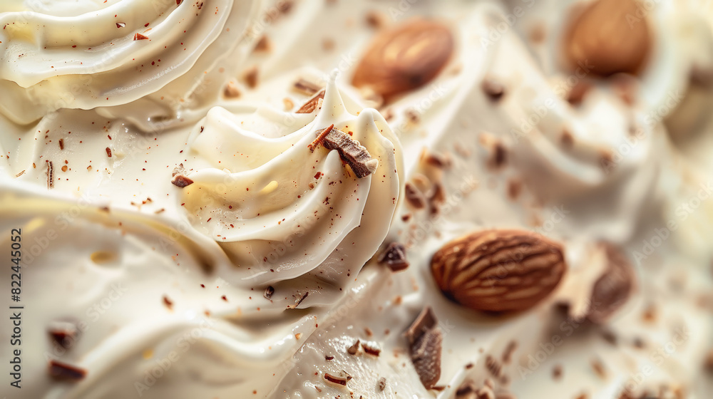 Decadent Chocolate Coconut Almond Ice Cream. Generative AI Decadent Chocolate Coconut Almond Ice Cream. Generative AI
