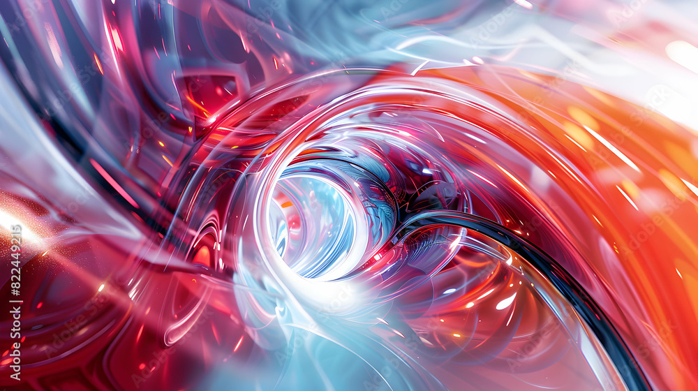 Digital Art: Photorealistic Fractals as Glossy Project Concept Symbolizing Complexity and Innovation in Technology Stock Photo Digital Art: Photorealistic Fractals as Glossy Project Concept Symbolizing Complexity and Innovation in Technology Stock Photo