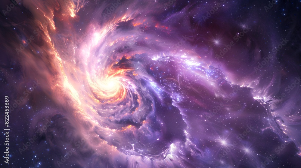 A galaxy in the immensity of space. A galaxy in the immensity of space.