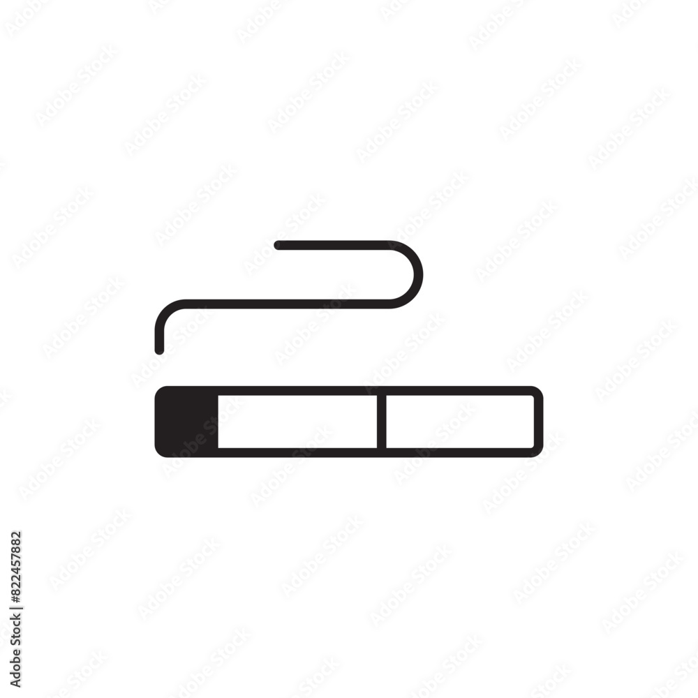 Smoking Area icon design with white background stock illustration Smoking Area icon design with white background stock illustration