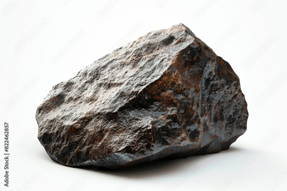 Fototapeta premium mineral stone isolated on white background