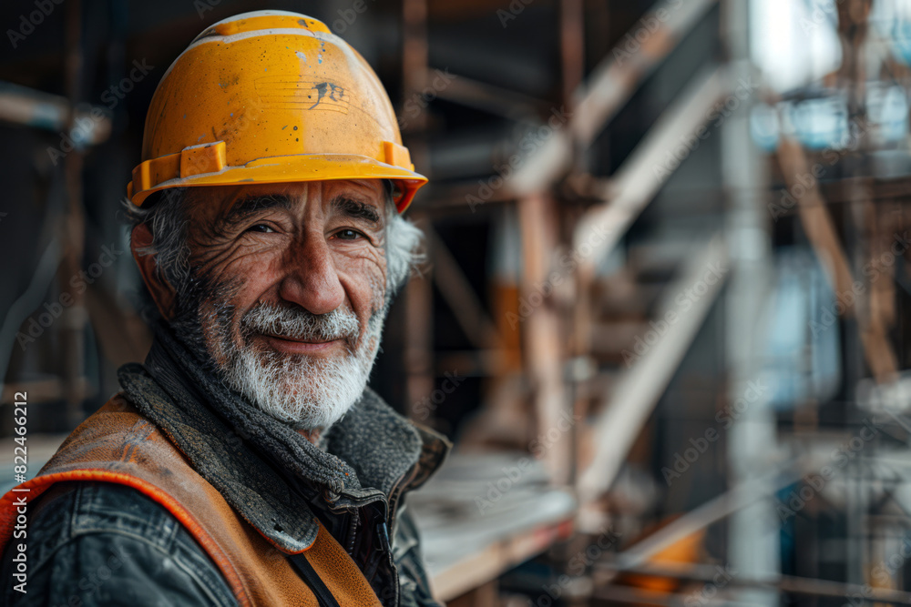 Portrait of a Seasoned Building Contractor Portrait of a Seasoned Building Contractor