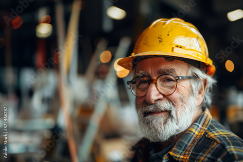 Portrait of a Veteran Construction Manager © Bojan