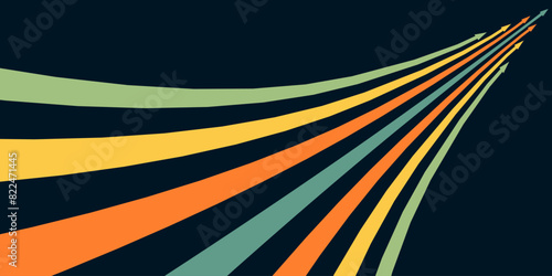 Abstract arrow direction illustration flat design copy space business leader speed concept