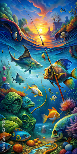versatile multi color fishing in deep sea © MuhammadImran