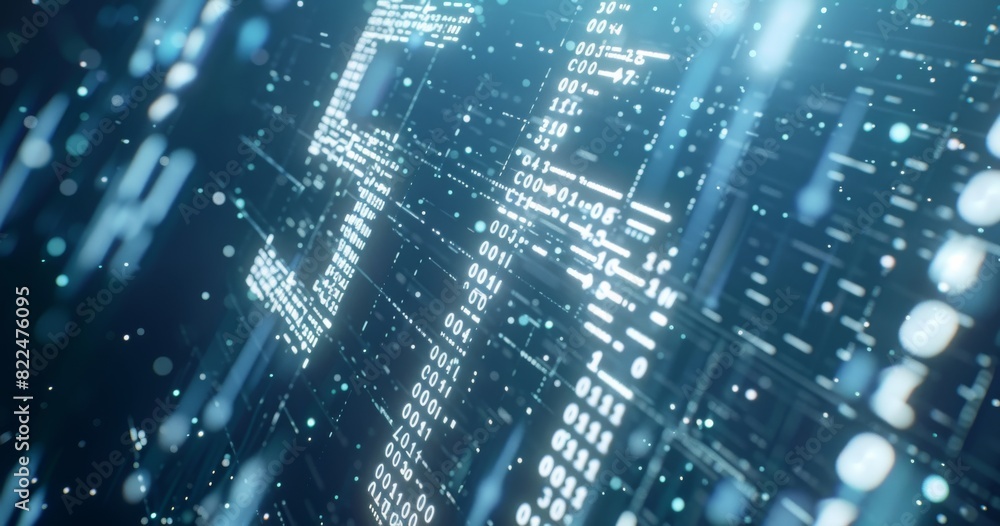 Glowing 5G text made of digital data in a futuristic cyber environment Glowing 5G text made of digital data in a futuristic cyber environment