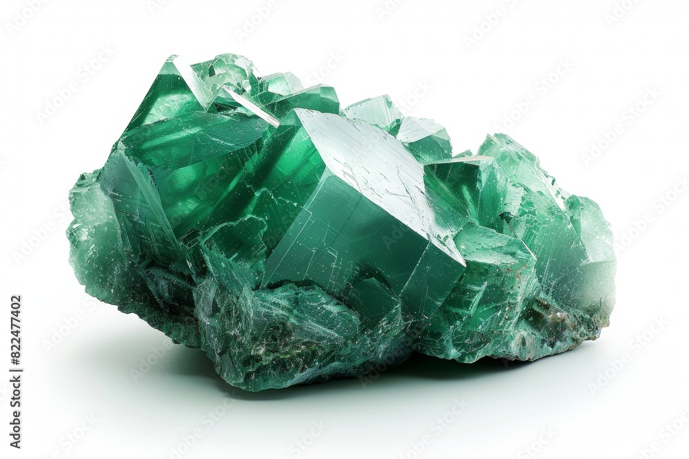 Fototapeta premium mineral stone isolated on white background