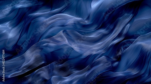  A blue background with wavy lines On the right, a black background with a white line on the left side