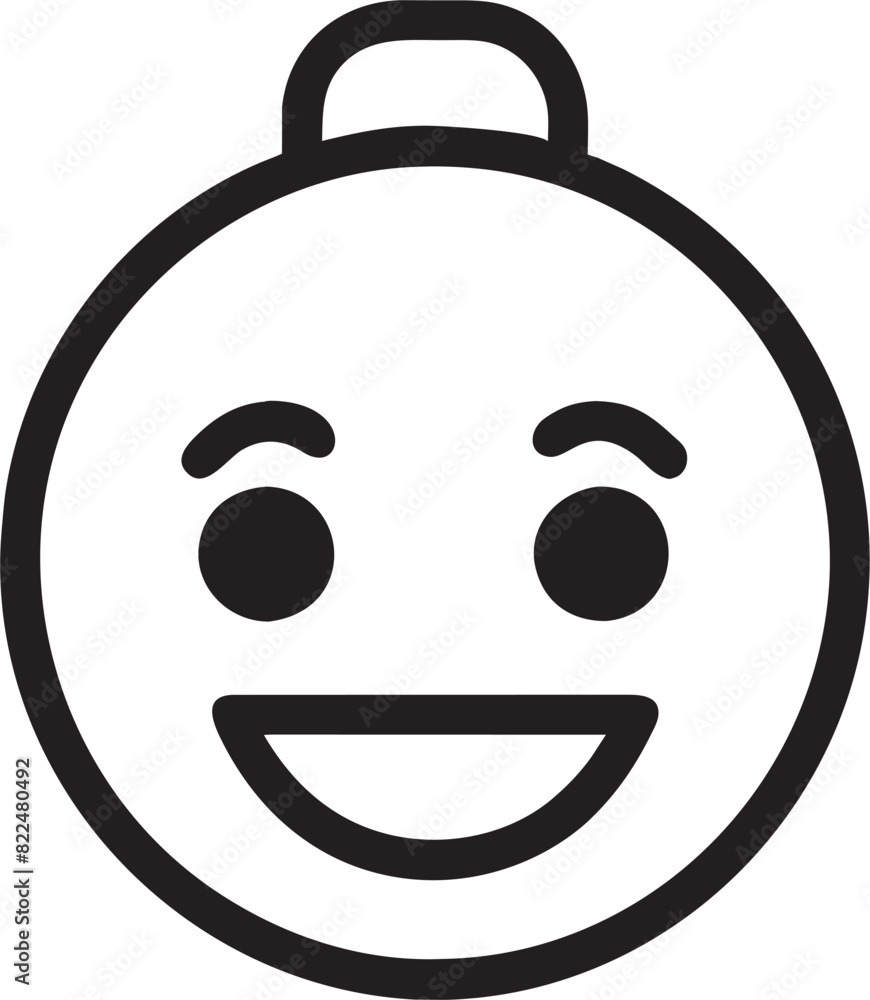 Fototapeta premium blush emoji, icon