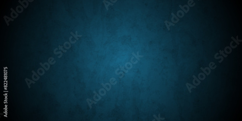 Dark blue stone wall blank watercolor backdrop light design. Dark blue or black slate background rock distress texture. High Resolution on dark black and blue Cement Texture Background. 