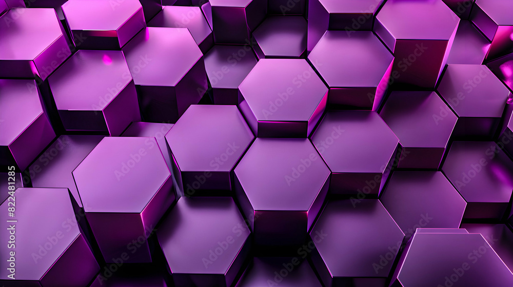 Simple Geometric Hexagon Shape, Minimalist Hexagon on Purple Background, A close-up view of a simple hexagon shape in the center of a purple abstract background. Simple Geometric Hexagon Shape, Minimalist Hexagon on Purple Background, A close-up view of a simple hexagon shape in the center of a purple abstract background.