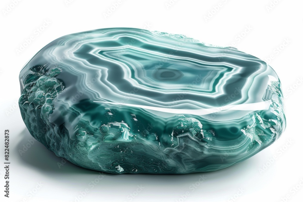 Fototapeta premium mineral stone isolated on white background