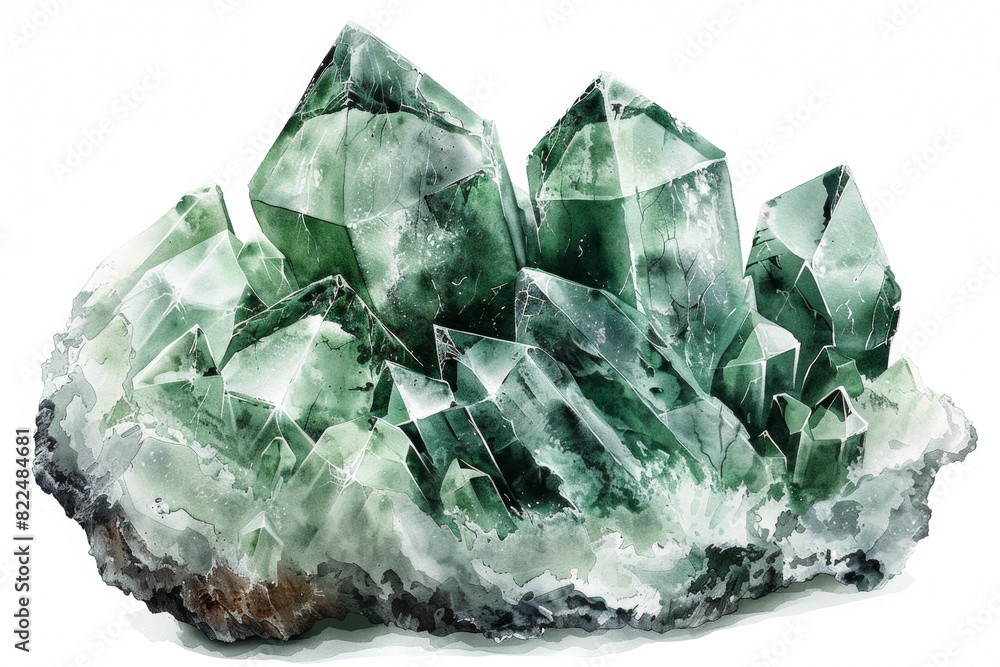 mineral stone isolated on white background mineral stone isolated on white background