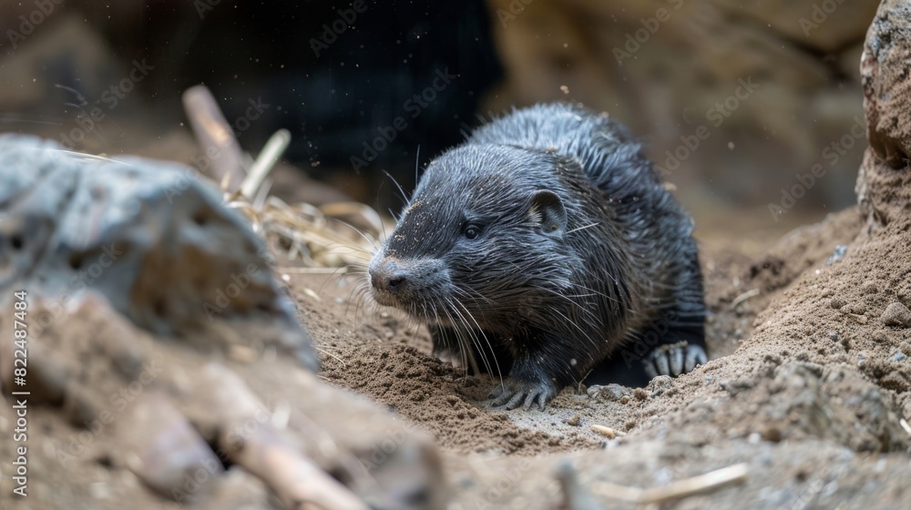 The bottom quark is symbolized by a burrowing mole constantly digging and transforming the landscape of the zoo. The bottom quark is symbolized by a burrowing mole constantly digging and transforming the landscape of the zoo.