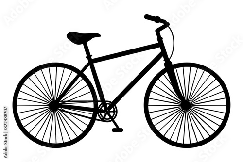 bicycle vector silhouette illustration