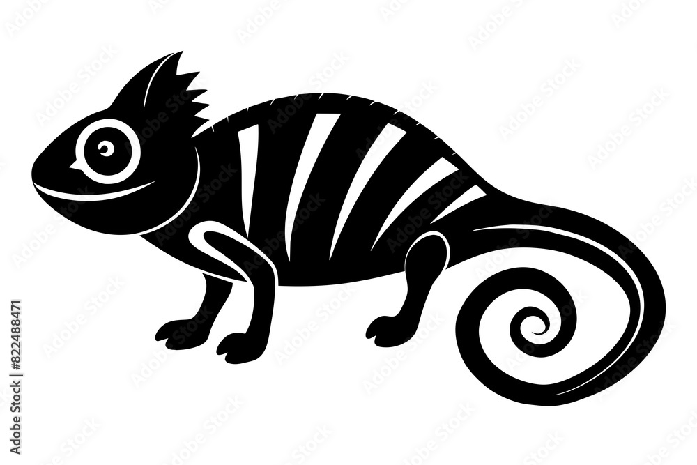 chameleon vector silhouette illustration chameleon vector silhouette illustration