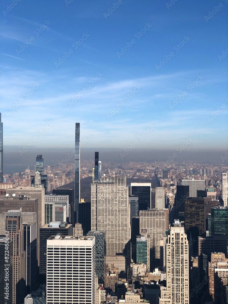 Obraz premium The skyscraper building in the city of New York