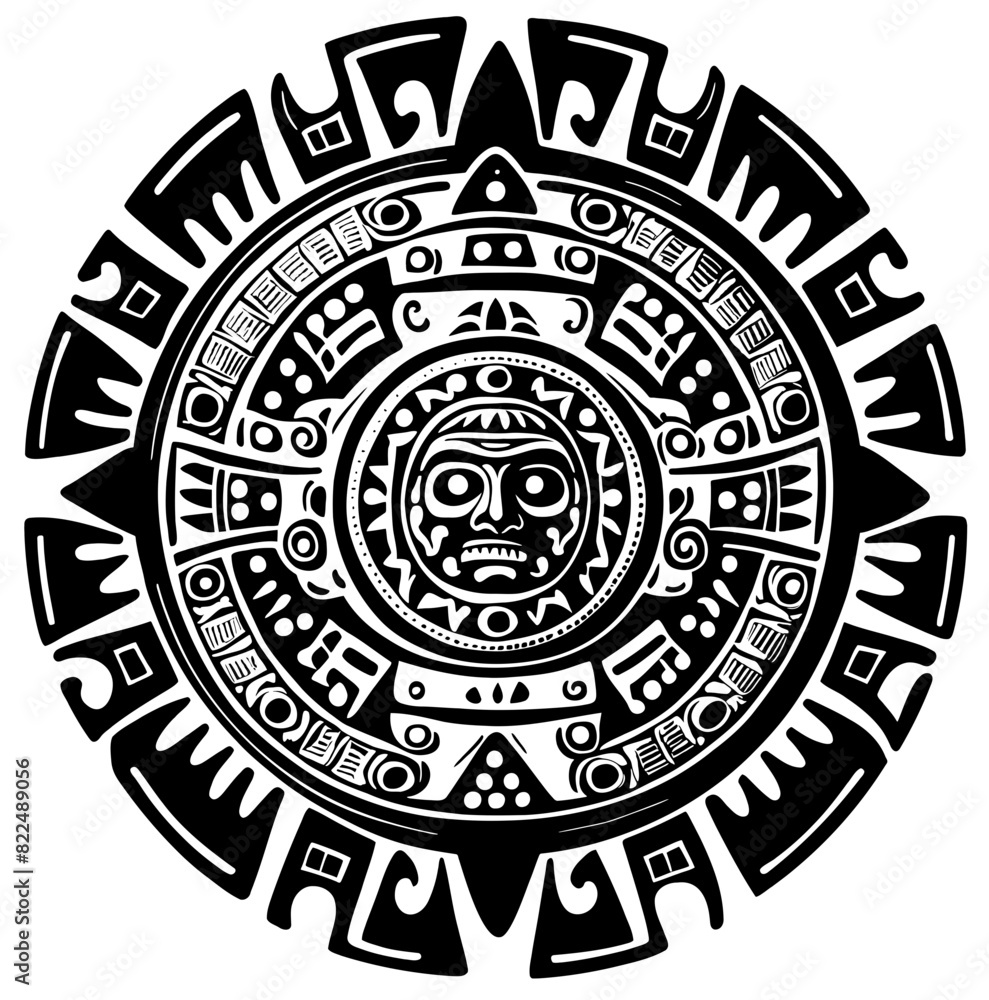 Intriguing Vector Art of Aztec Symbol: Immerse Yourself in Ancient Wisdom, Culture, and Mystique Intriguing Vector Art of Aztec Symbol: Immerse Yourself in Ancient Wisdom, Culture, and Mystique